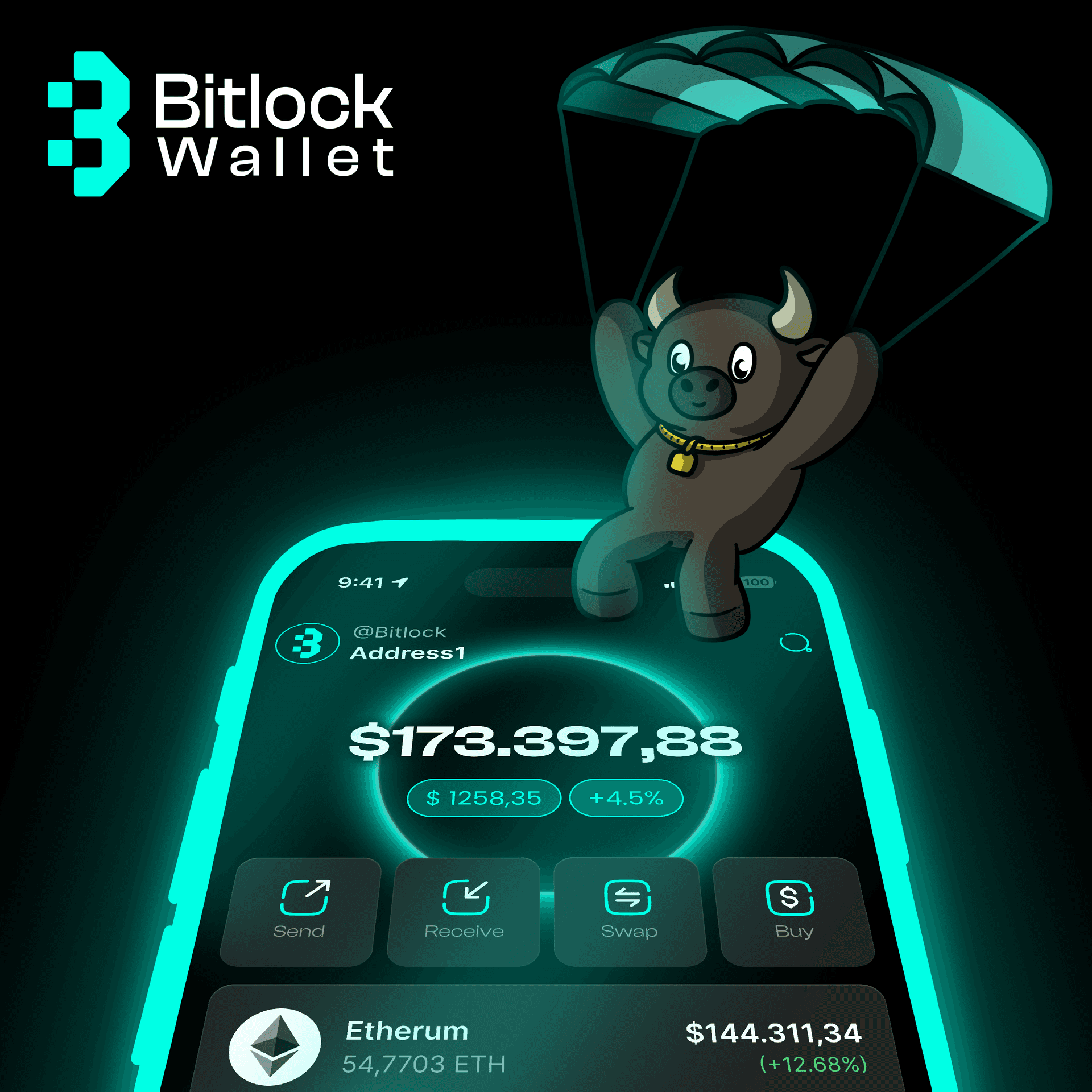 crypto wallet app, bitlock wallet image